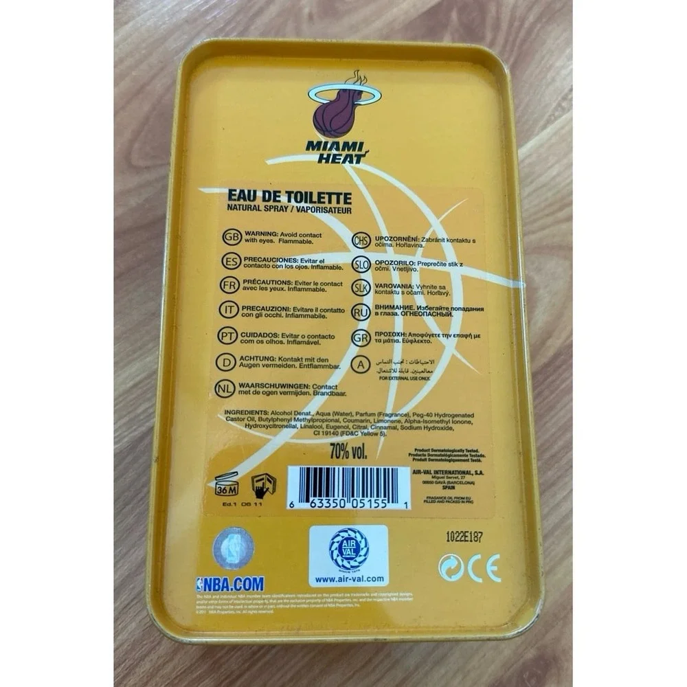 NBA Miami Heat Metal case‎ collectors empty tin
